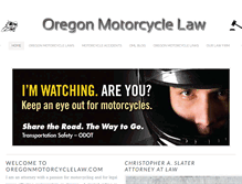 Tablet Screenshot of oregonmotorcyclelaw.com